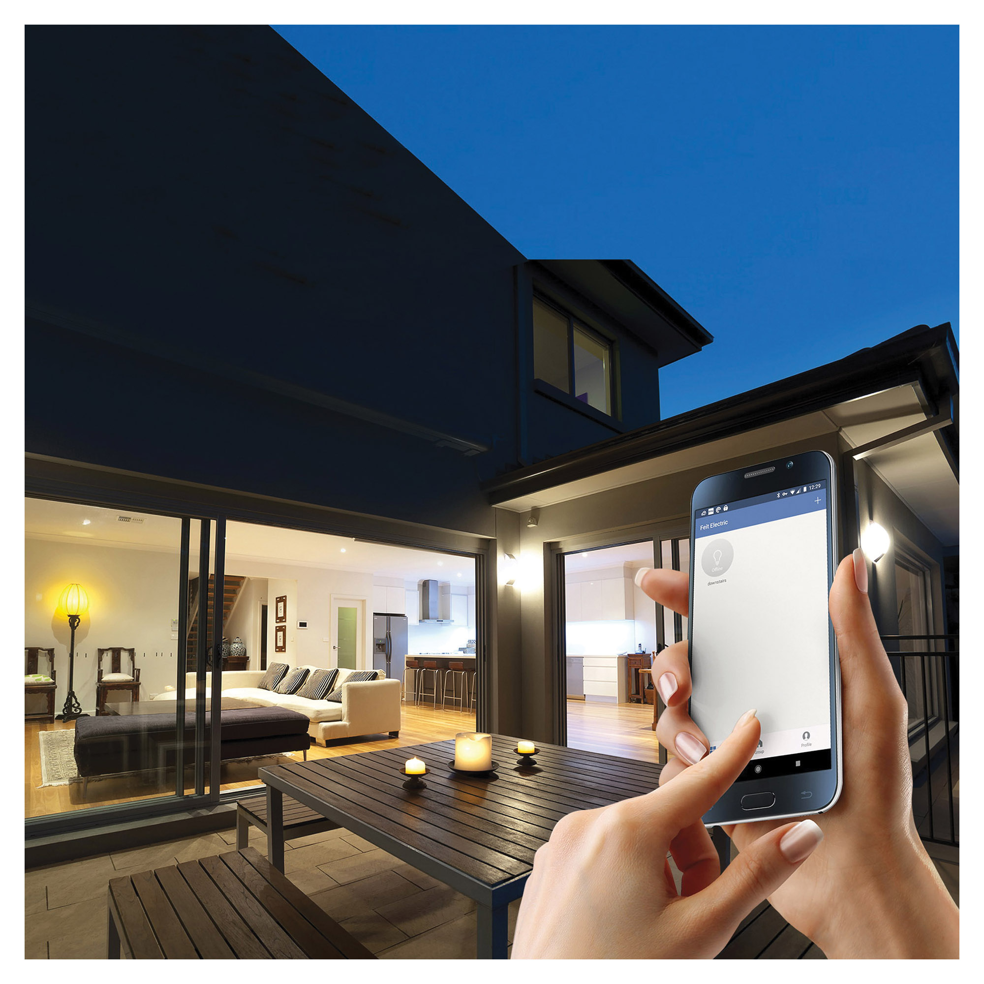 Feit Electric A1960CL/927CA/FIL/AG Smart Bulb, 8.8 W, Wi-Fi Connectivity: Yes, Remote, Voice Control, LED Lamp - 3