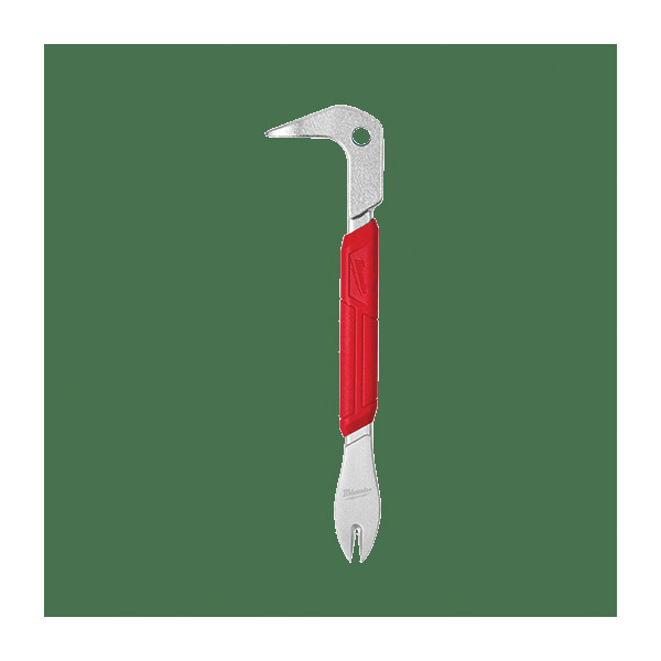 48-22-9031 Nail Puller, 10 in L, Beveled Edge Tip, Steel, Red/Silver, 2 in W