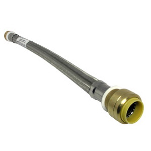 Lasco 10-1330 Water Heater Connector, 3/4 in, Stainless Steel, 18 in L