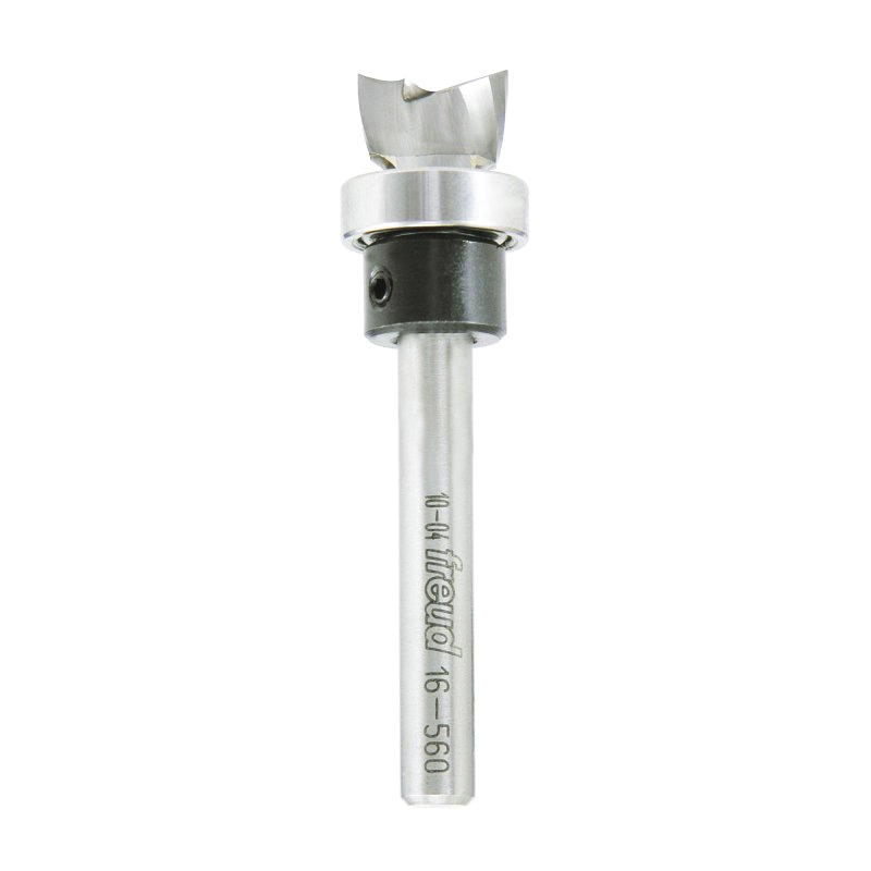 DR16560 Router Bit, 1/2 in Dia Cutter, 5/16 in L Cutting, 2-7/16 in OAL, 1/4 in Dia Shank, 2-Cutter