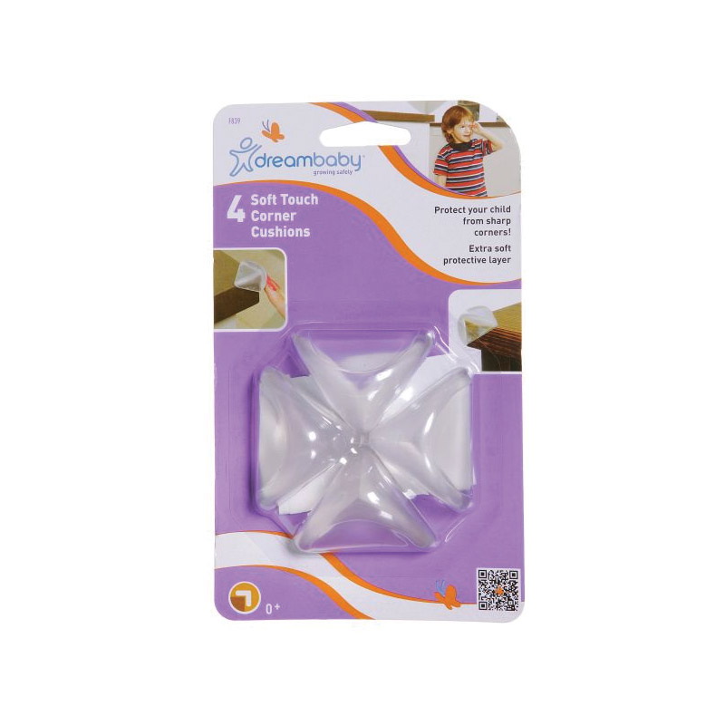Dreambaby L839A Corner Cushion, Rubber, Translucent, Specifications: 2 Layers - 2