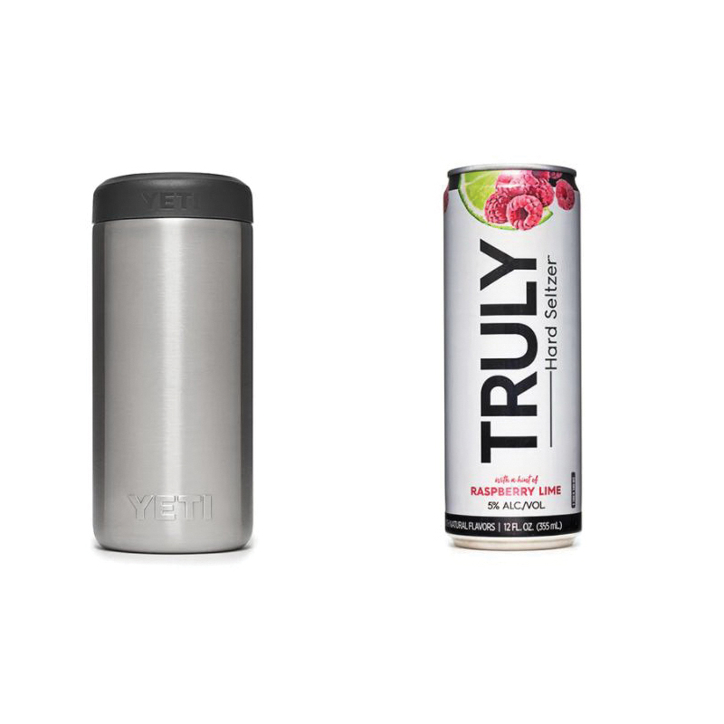 YETI Rambler 12 oz. Colster Slim Prickly Pear Pink BPA Free Can Insulator - 4