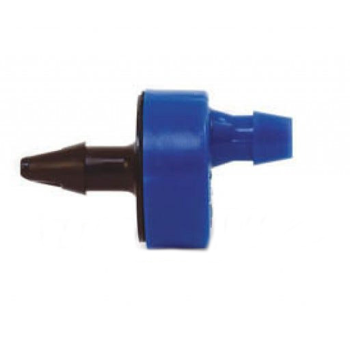 SW05-10PS Spot Watering Emitter, Self-Piercing, 1/4 x 1/2 in Connection, Barb, Full-Circle, 0.5 gph, Blue