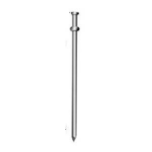 50214-6D Nail, 6D, 2-1/4 in L, Bright, Duplex, Round Head, Smooth Shank