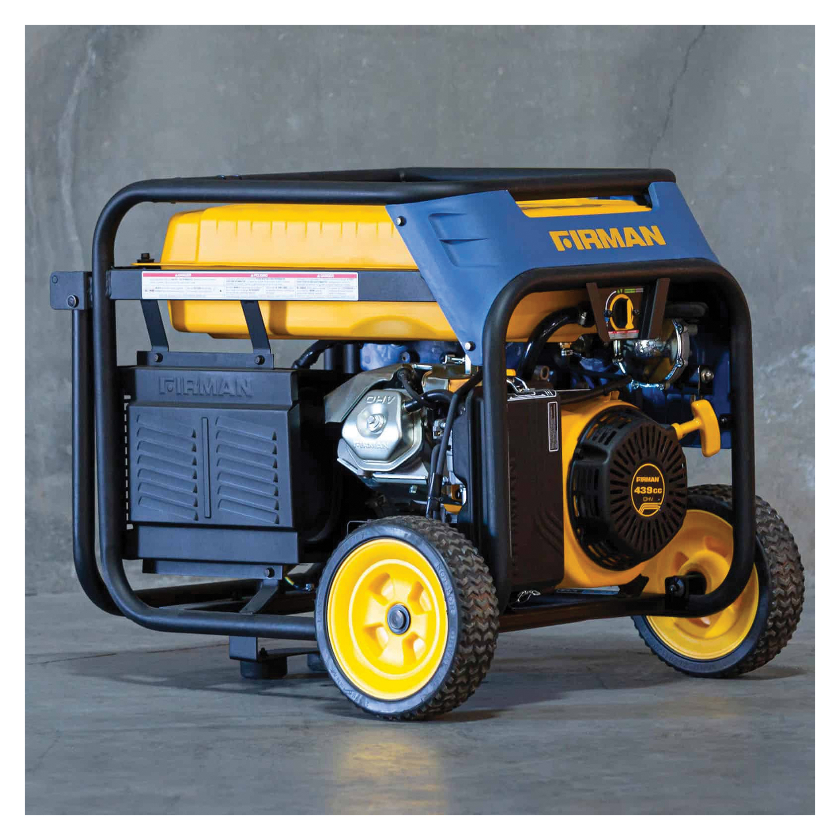 Firman HURRICANE T08071 Portable Generator, 50 A, 120/240 VAC, Gasoline, LPG, Natural Gas, 8 gal Tank - 2