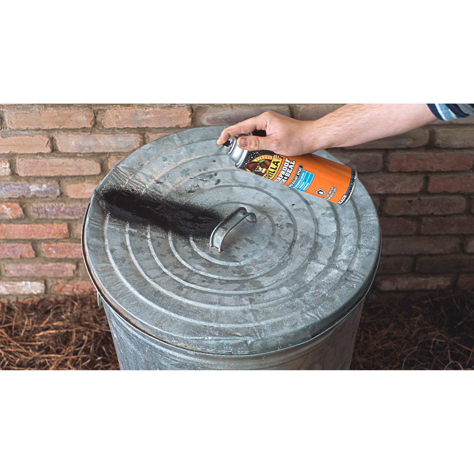 Gorilla 104052 Rubberized Spray Coating, Waterproof, Black, 16 oz, Can