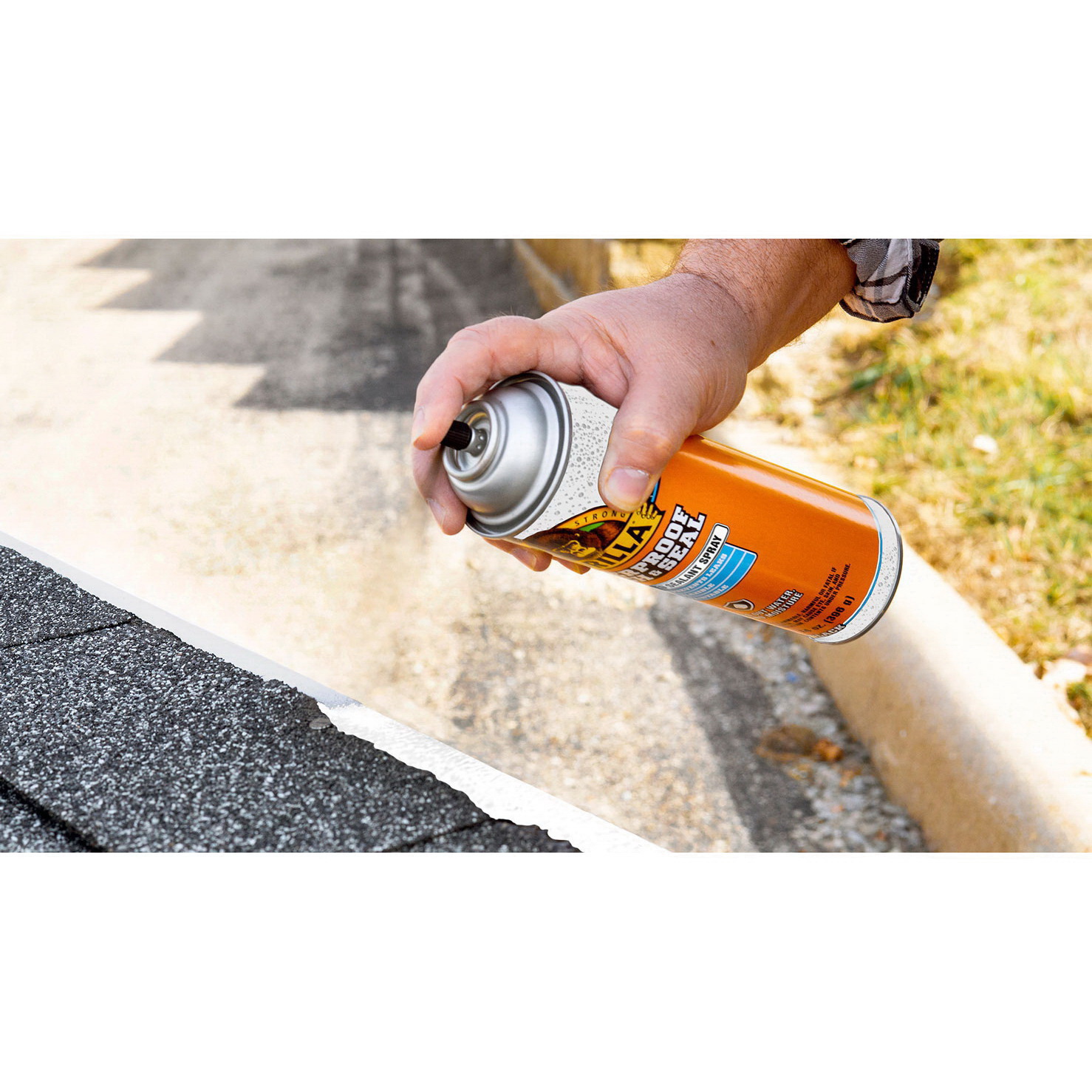 Gorilla 104054 Rubberized Spray Coating, Waterproof, White, 14 oz, Can
