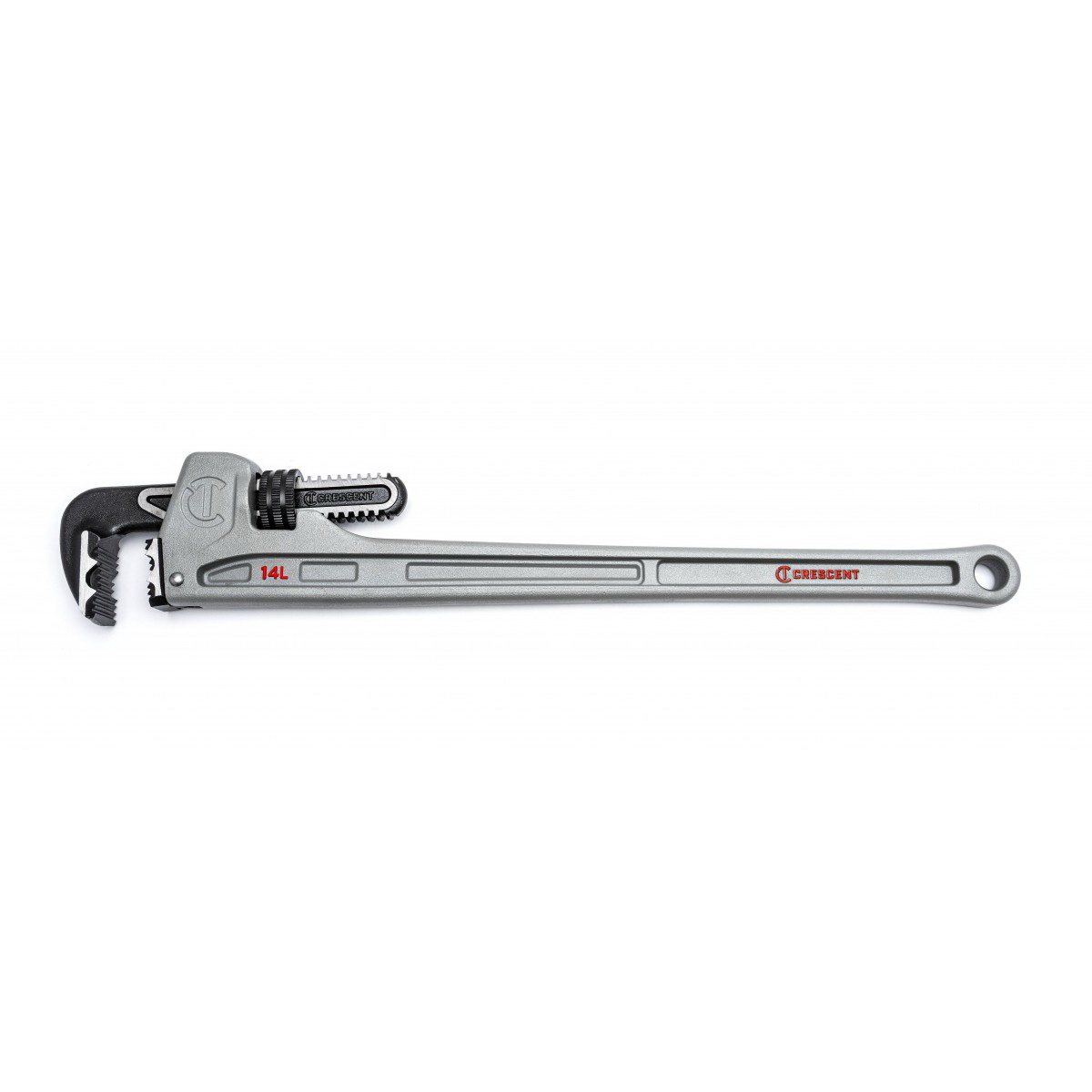 CAPW14L Pipe Wrench, 0 to 2-3/8 in Jaw, 14 in L, Aluminum, Powder-Coated, Long Handle