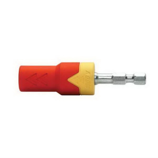 eSHOK-GUARD CAEBH2C Magnetic Isolated Bit Holder, 1/4 in Drive, 1/4 in Shank, Hex Shank, Steel