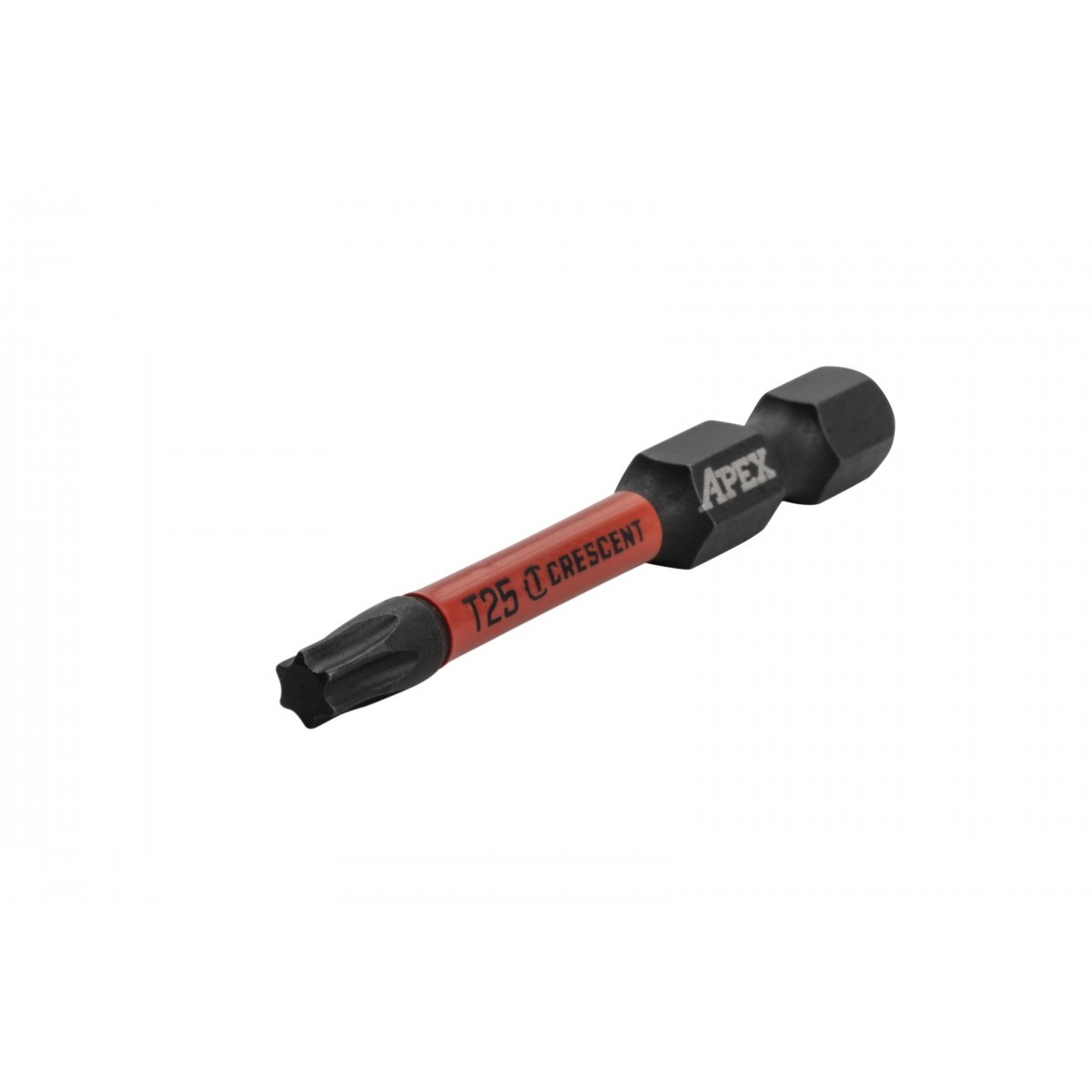 Crescent APEX Vortex CAVB2T25-2 Impact Power Bit, T25 Drive, Torx Drive, 1/4 in Shank, Hex Shank, 2 in L, Steel - 2