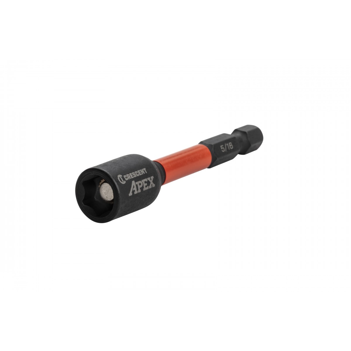 Crescent APEX Vortex CAVN2DHX20 Magnetic Nutsetter, 5/16 in Drive, 2.56 in L, Hex Shank - 2