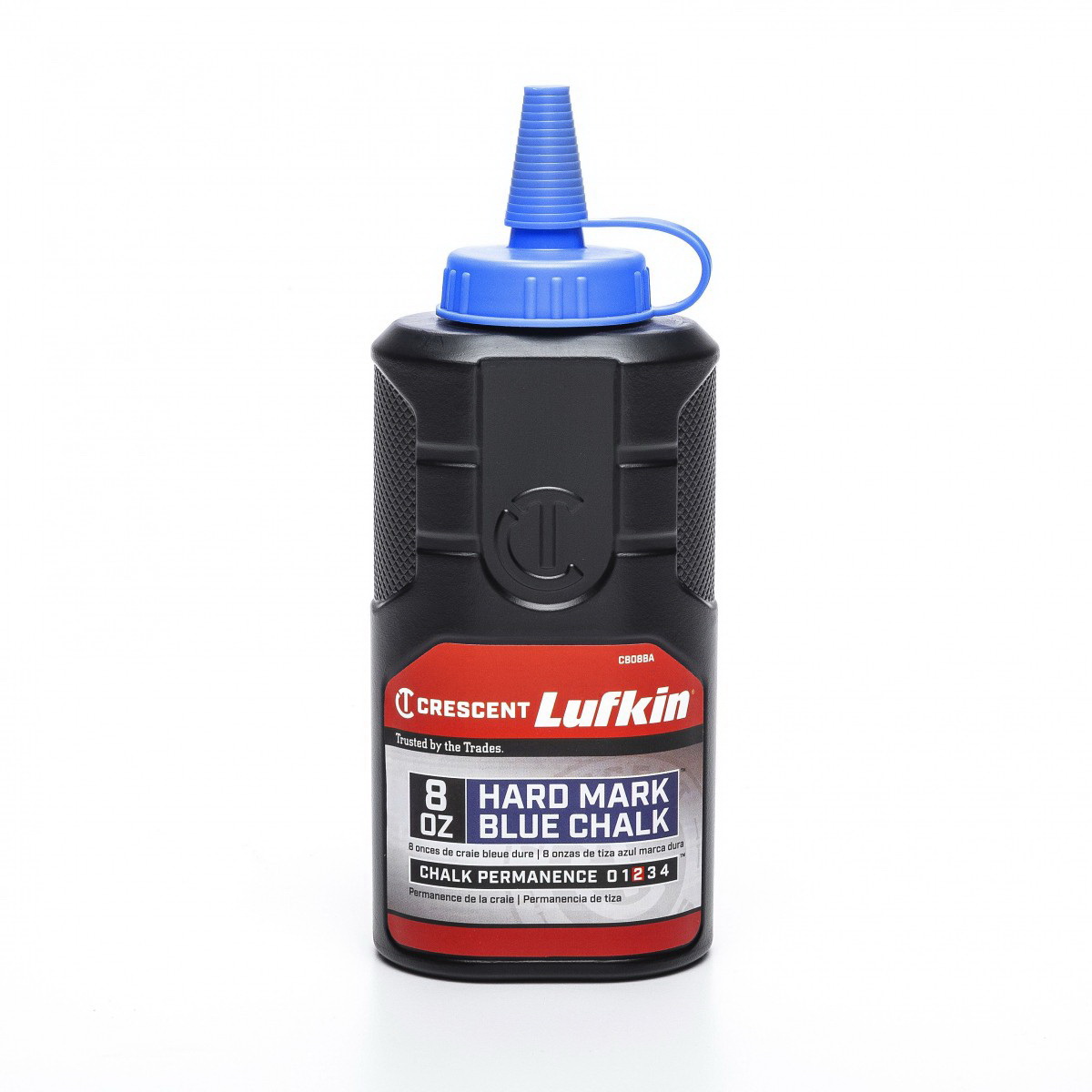 Crescent Lufkin HardMark Series CB08BA Advanced Chalk Refill, Blue, 8 oz Bottle - 2