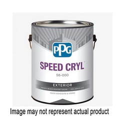 Speed Cryl 56-110XI Series 56-110XI-05 Latex Paint, Flat Sheen, White and Pastel Base, 5 gal