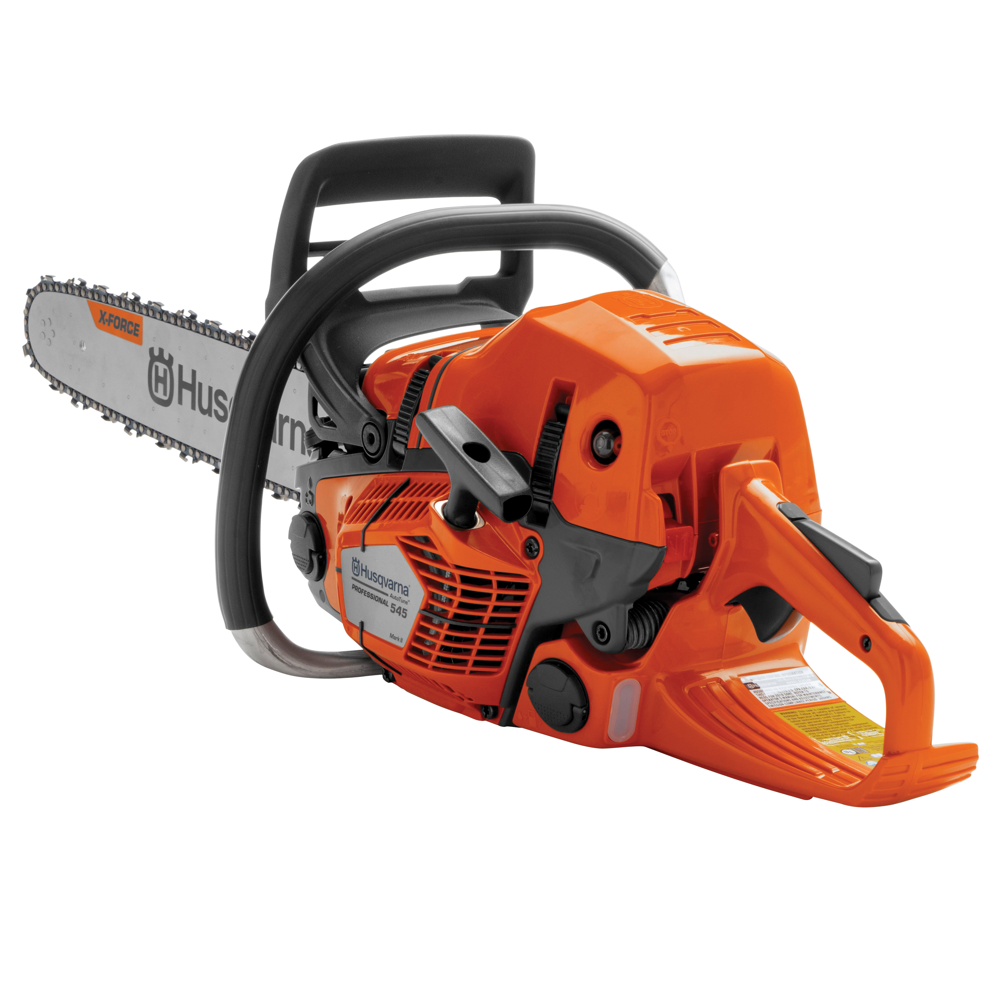 Husqvarna 545 Series 967690628 Chainsaw, Gas, 50.1 cc Engine Displacement, 2-Stroke, X-Torq Engine, 20 in L Bar, Orange