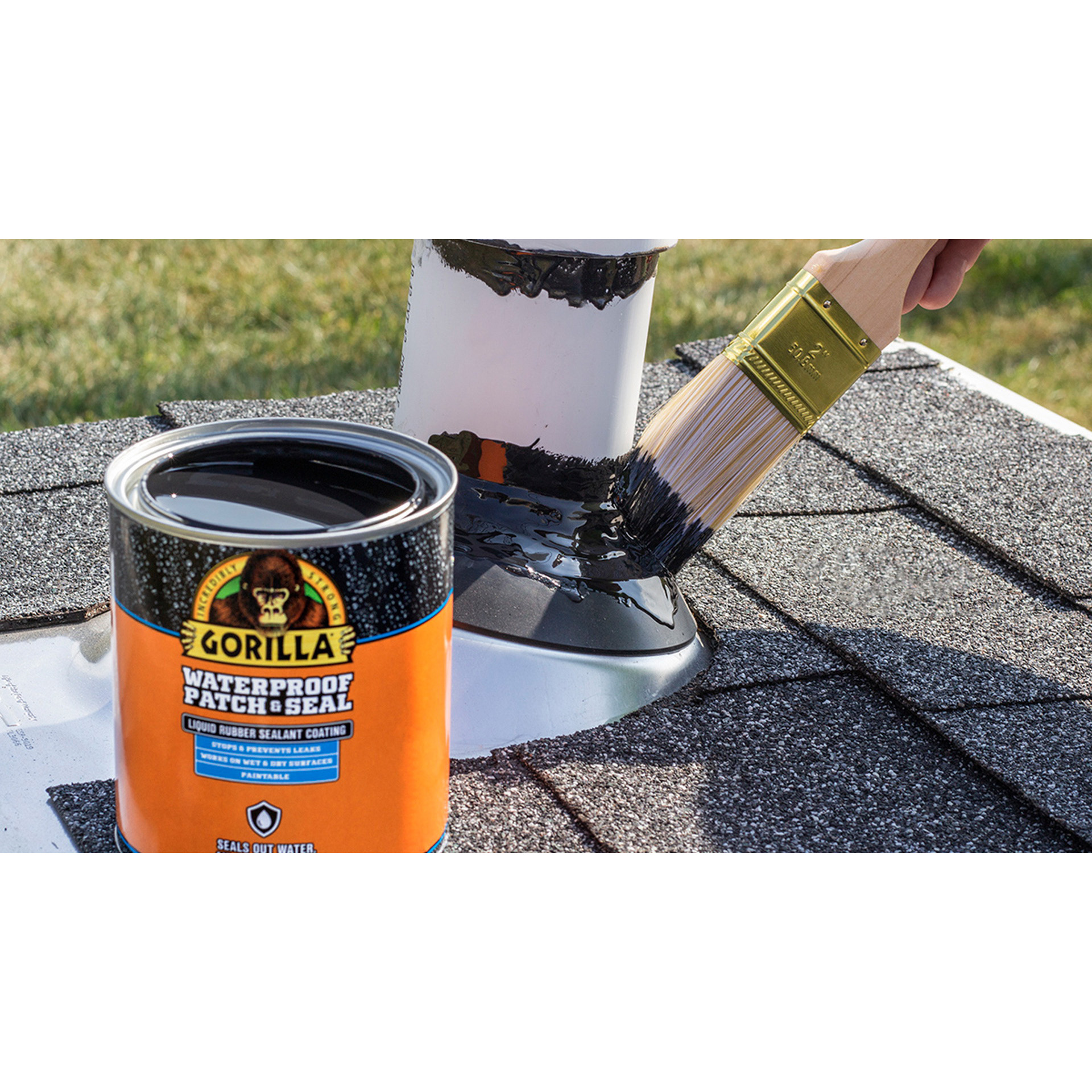 Gorilla 105338 Rubberized Coating, Waterproof, Black, 32 oz