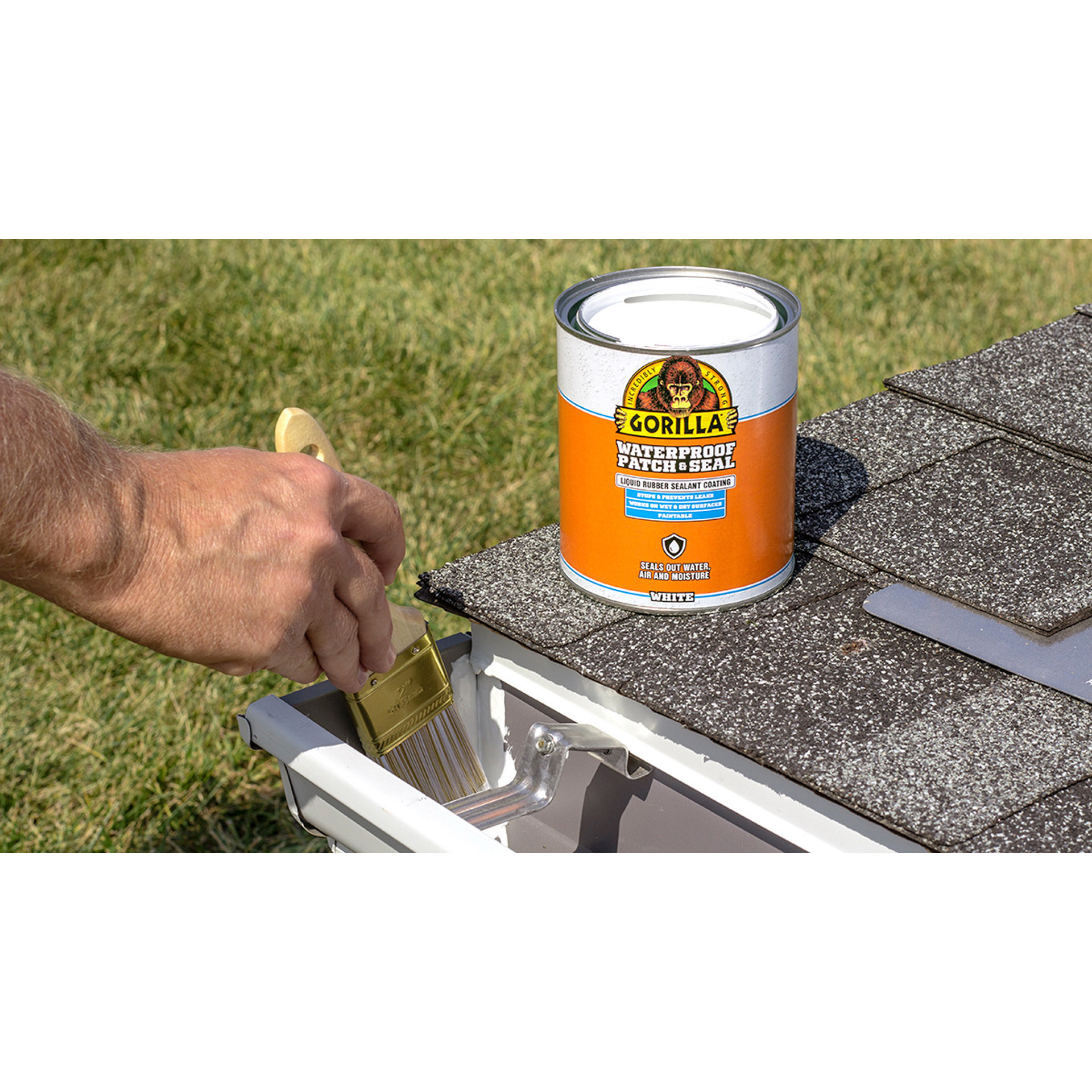 Gorilla 105340 Rubberized Coating, Waterproof, White, 32 oz
