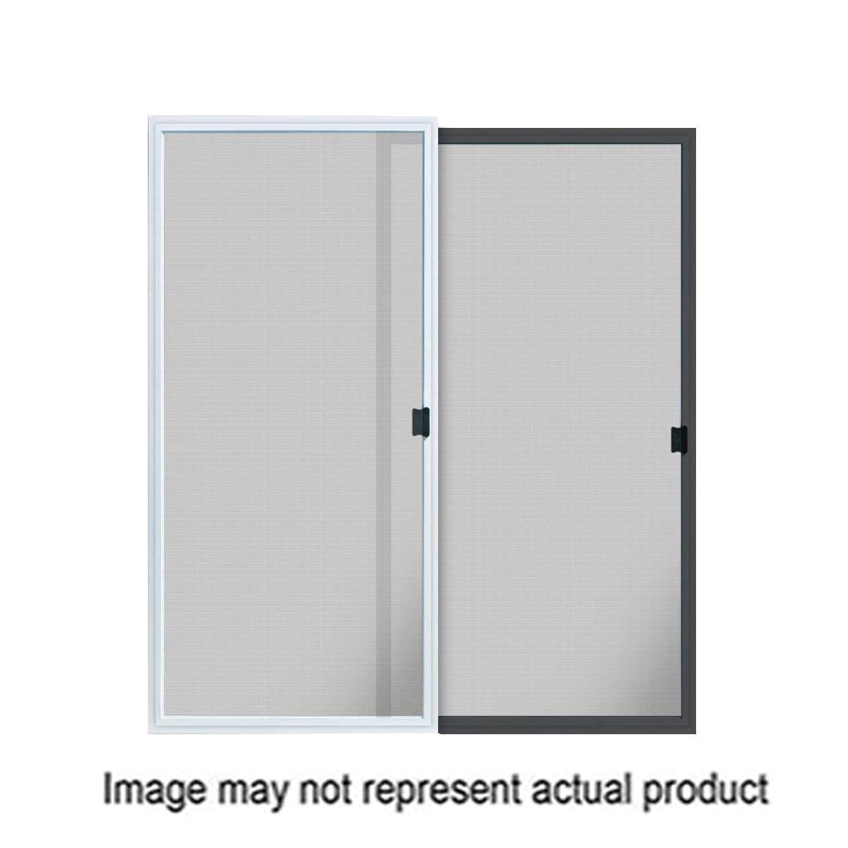 PSD36W Patio Screen Door, 36 in W, Sliding Screen, Aluminum, White