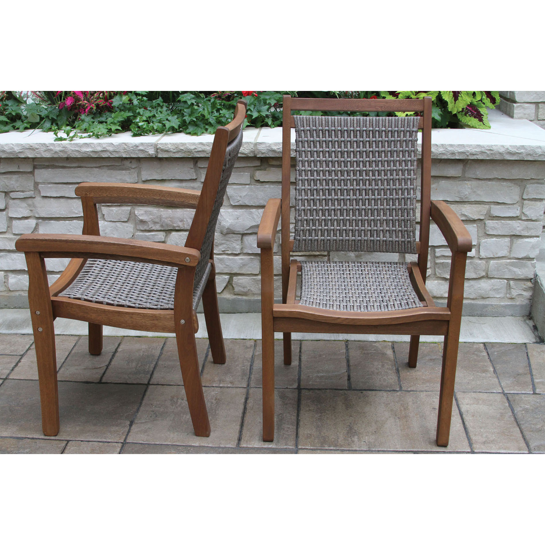 Outdoor interiors best sale stacking chairs