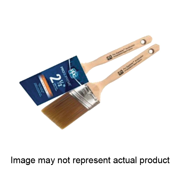 PPG ProSupreme PPG59337 Paint Brush, 3 in W, Semi-Oval Angle Sash Brush, Nylon/Polyester Bristle