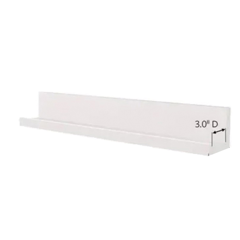 Command HOM21Q-ES Picture Ledge, 3 in W, 3.15 in D, 21 in H, Plastic, Quartz - 2