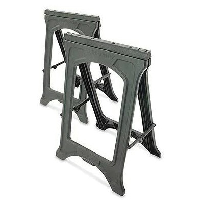 Master Mechanic 132006 Foldable Sawhorse, 500 lb, 22 in H, Plastic/Rubber