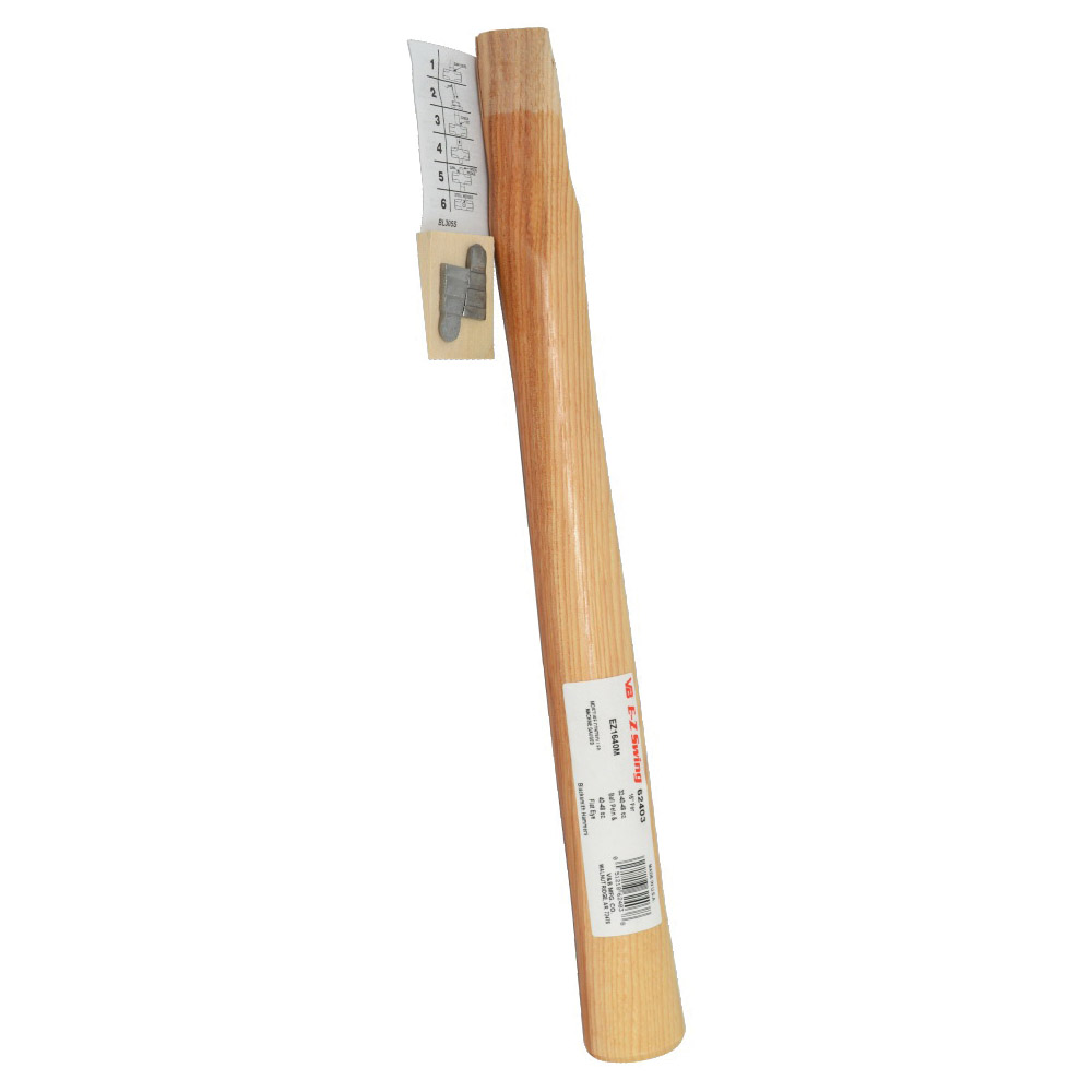 62403 Replacement Handle, 16-1/2 in L, American Hickory, Clear