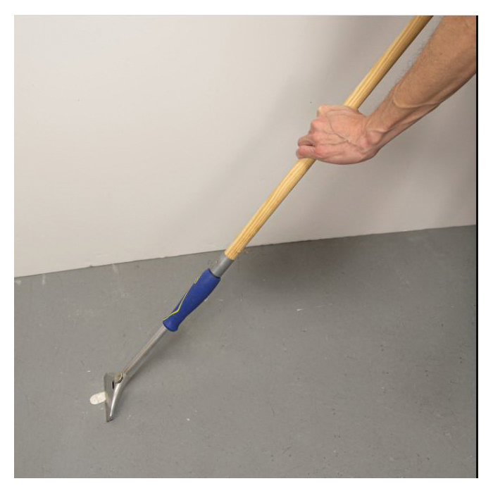 QEP 62920 Floor and Wall Scraper, 4 in W Blade, Stainless Steel Blade, Non-Slip Handle, Plastic Handle