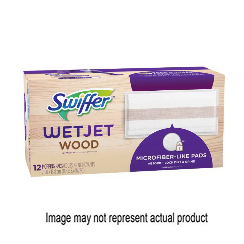 Swiffer WetJet 76562 Wood Mopping Pad Refill, Microfiber