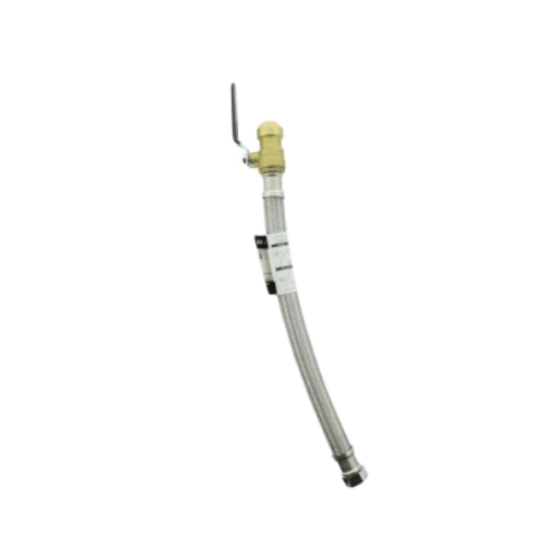 AquaPlumb CC10240 Water Supply Tube, 3/4 in Inlet, FIP Inlet, 3/4 in Outlet, Valve Outlet, White, 18 in L