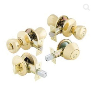 Guard Security 1990X281/2 Combination Lockset, Knob Handle, Tulip Design, Polished Brass