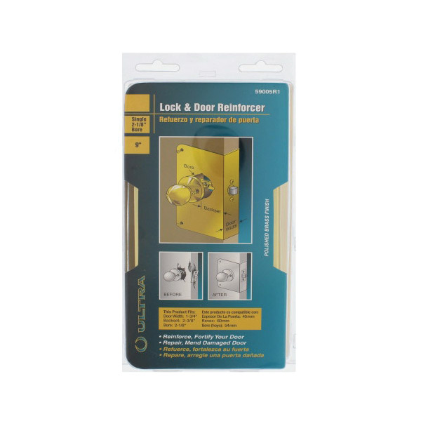 Ultra Security 59005R1 Latch Guard, 9 in L, Brass