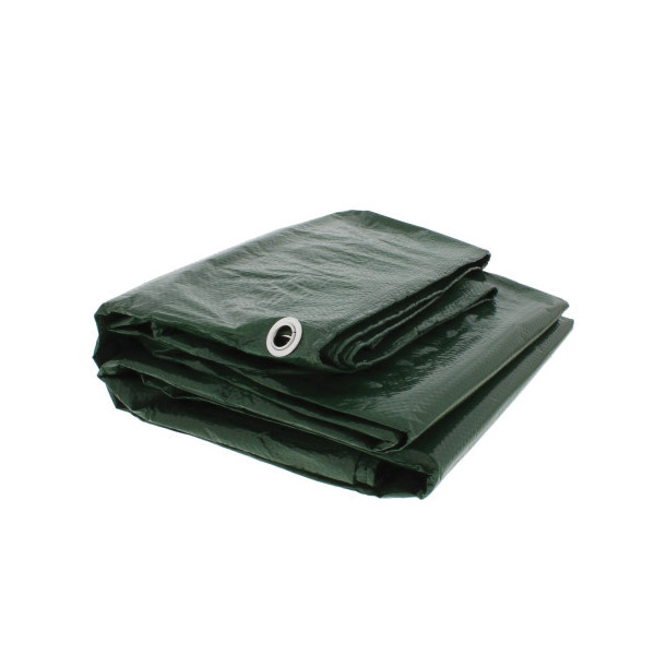 Pxpro PXPMDT68 Medium-Duty Tarp, 6 ft L, 8 ft W, 5 mil Thick, Polyethylene, Brown/Green