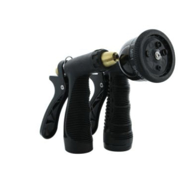 AquaPlumb 590 Hose Nozzle, Metal/Plastic, Black
