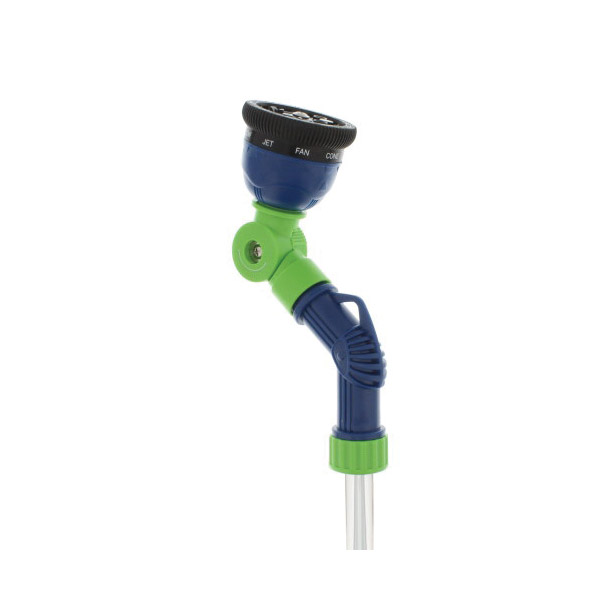 AquaPlumb WD4DS Swivel Wand Head, 9-Spray Pattern, Metal/Plastic, Blue, 31 in L Wand
