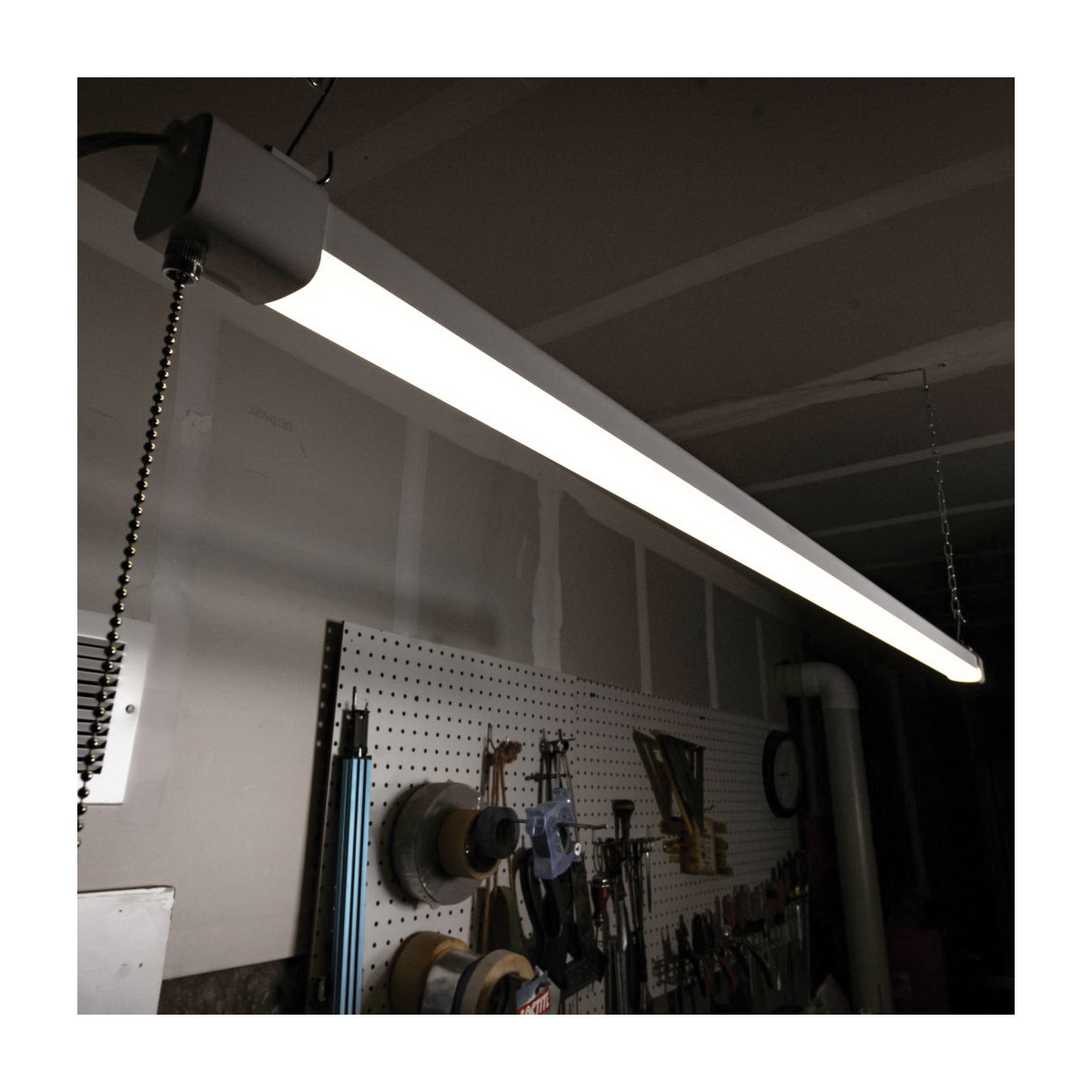 Stonepoint Led Lighting SL4YL3200N Shop Light, 120 V, 36 W, LED Lamp, 3200 Lumens, 4000 K Color Temp, White, Ceiling