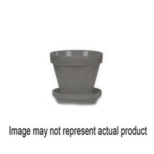 PCSABX-4-GY Plant Saucer, 3-3/4 in Dia, Ceramic, Gray