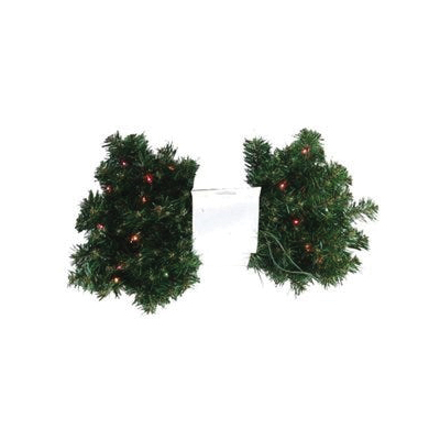 Holiday Wonderland 224073 Lighted Branch Garland, 9 ft L, PVC, Green, Incandescent, Multi-Color