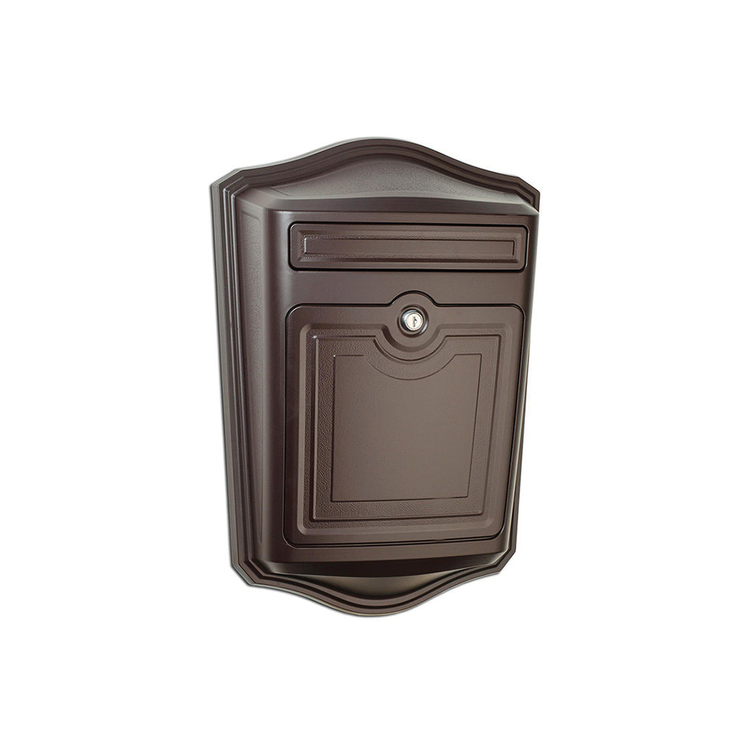2540RZ-10 The Maison Mailbox, 407 cu-in Capacity, Aluminum/Steel, Rubbed Bronze, Brown