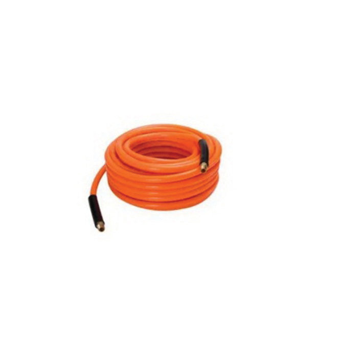 Master Mechanic 1315S188 Air Hose, 1/4 in ID, 3/8 in OD, 25 ft L, Male NPT, 300 psi Pressure, PVC