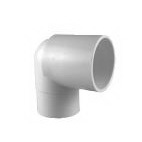 PVC 02304 0500HA Street Pipe Elbow, 1/2 in, Spigot x Socket, 90 deg Angle, PVC, White, SCH 40 Schedule