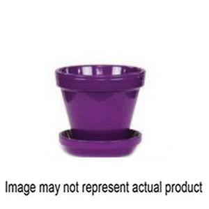 PCSABX-6-V Plant Saucer, 5-3/4 in Dia, Ceramic, Violet