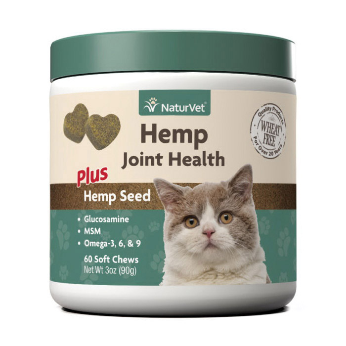 NaturVet Hemp Joint Health 79905923 Cat Soft Chew, 3 oz