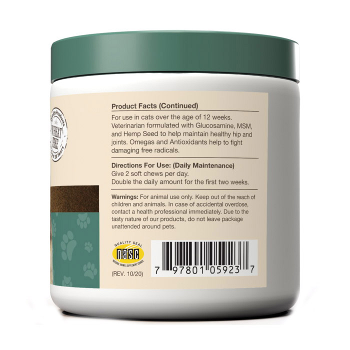 NaturVet Hemp Joint Health 79905923 Cat Soft Chew, 3 oz