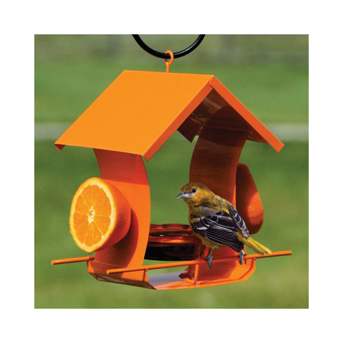 Woodlink 25016 Bird Feeder, Metal, Orange, 11 in H, Hang Mounting
