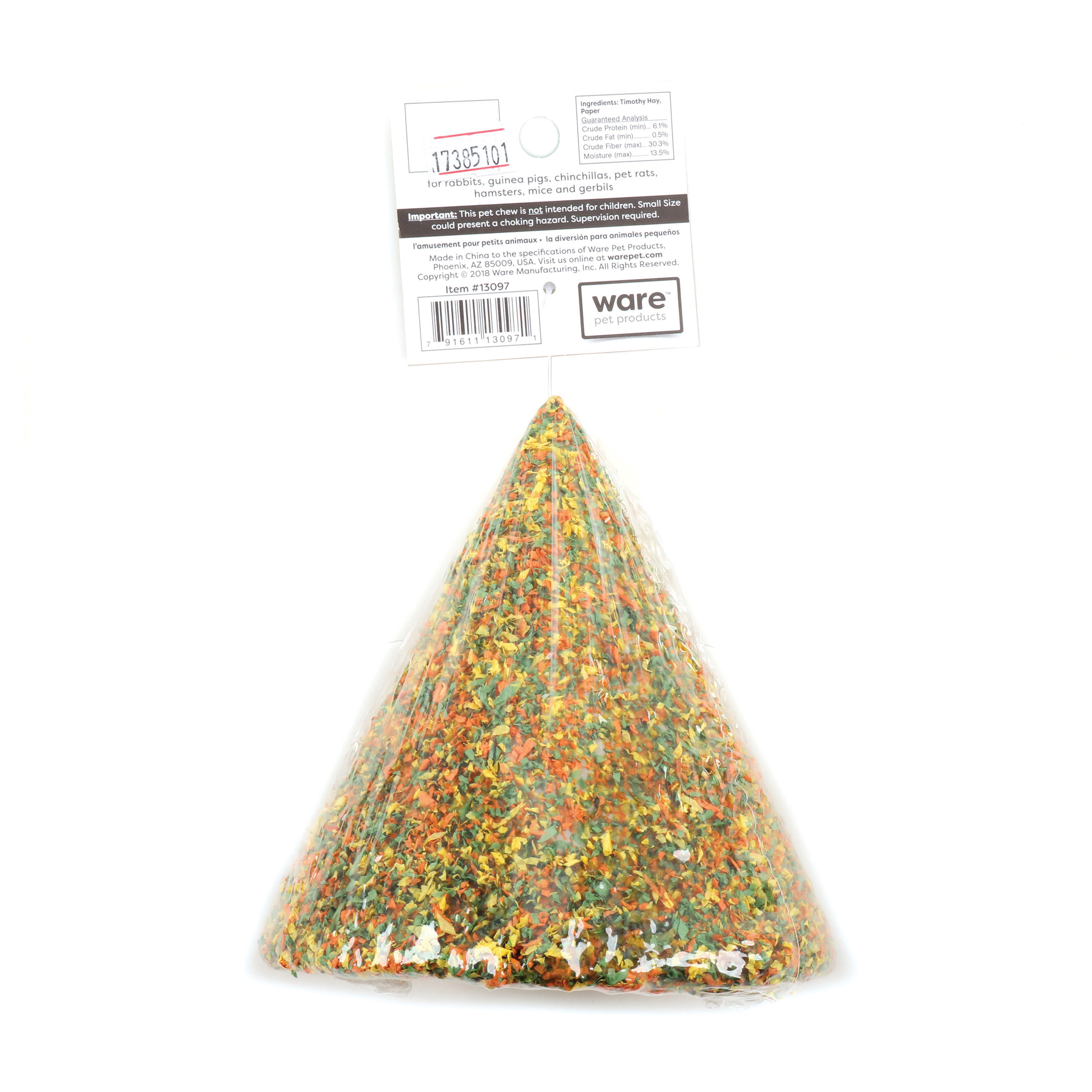 Ware 13097 Health-e Cone, Timothy Hay, Natural
