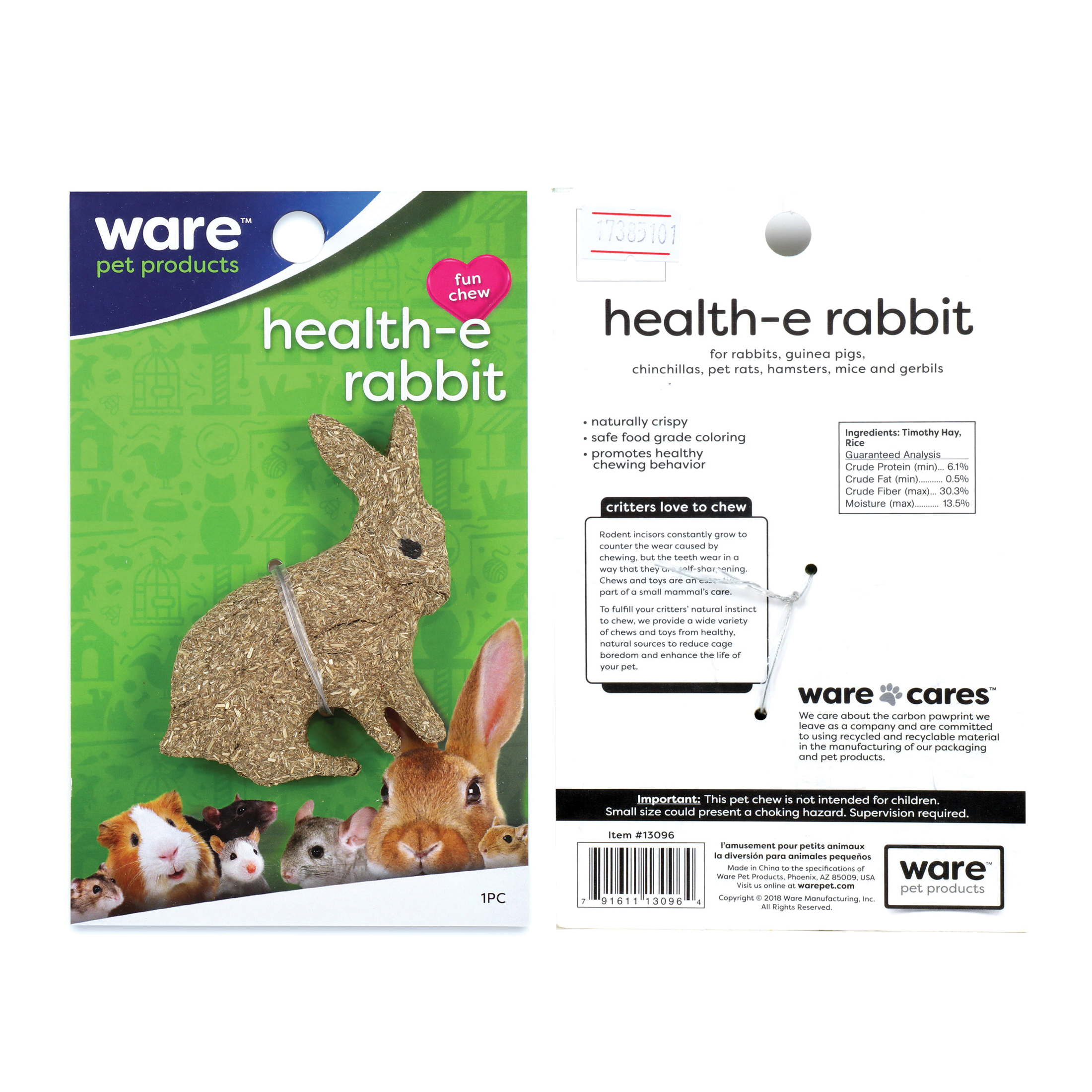 Ware 13096 Health-e Rabbit Chew, Natural