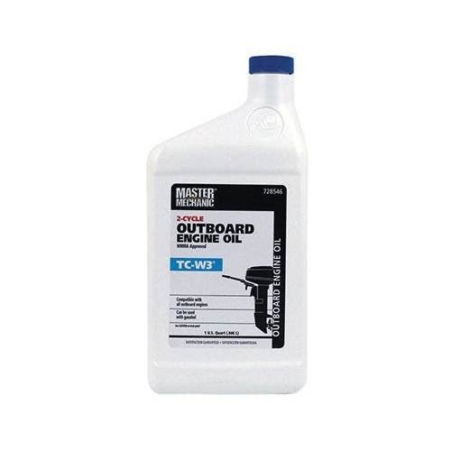 Master Mechanic TC-W3 728546 2-Cycle Outboard Oil, 1 qt