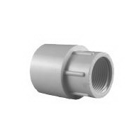 Charlotte Pipe PVC 02101 3400HA Reducing Pipe Adapter, 3/4 x 1/2 in, Socket x FPT, PVC, White, SCH 40 Schedule