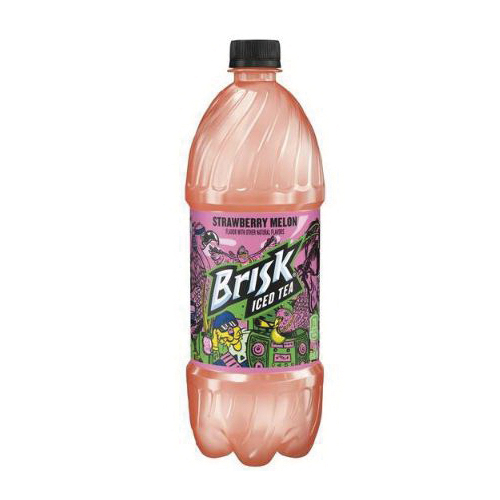 Brisk 159493 Iced Tea, Strawberry Melon, 1 L Bottle
