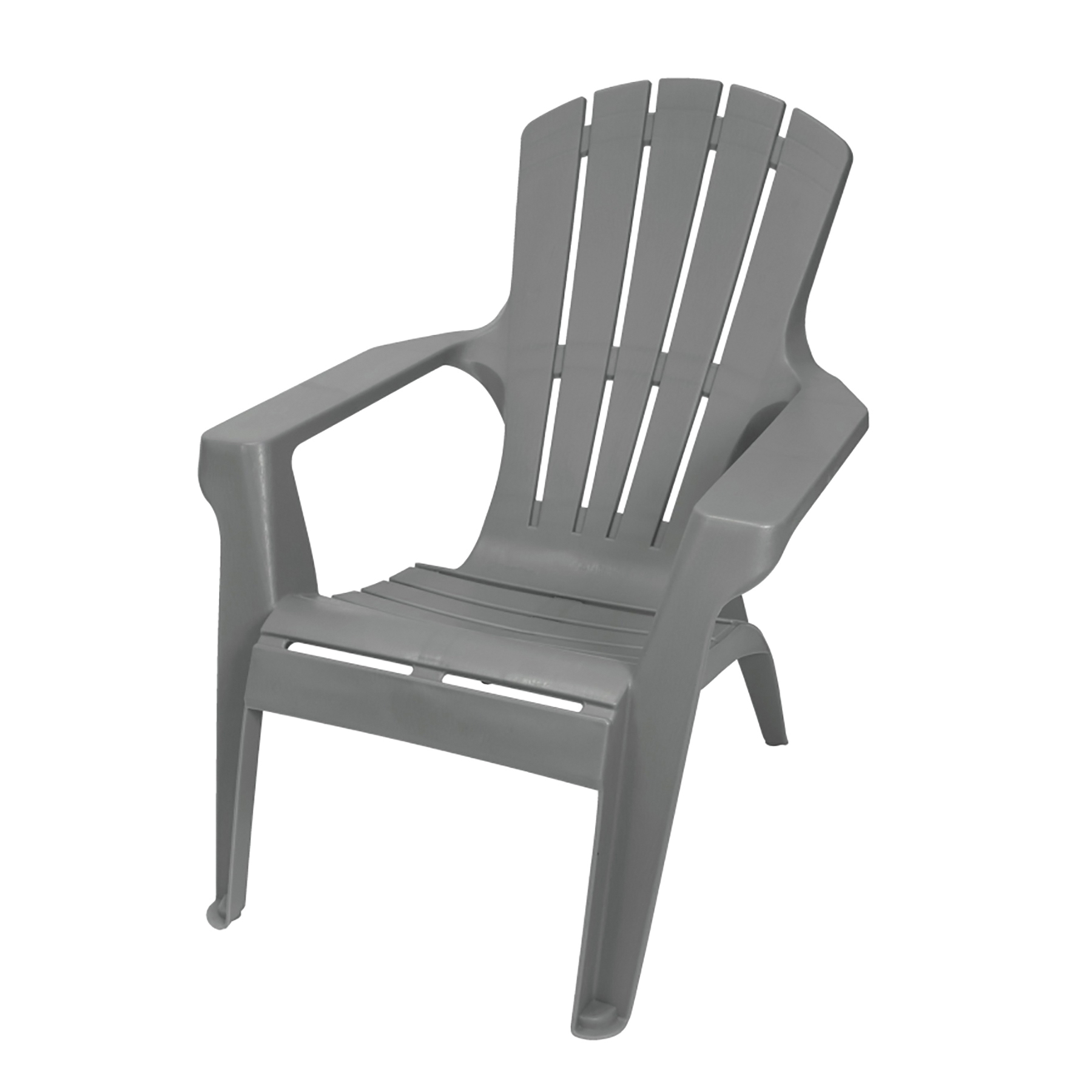 11616-26ADI Contour Adirondack Chair, Resin Seat, Resin Frame, Neutral Gray Frame